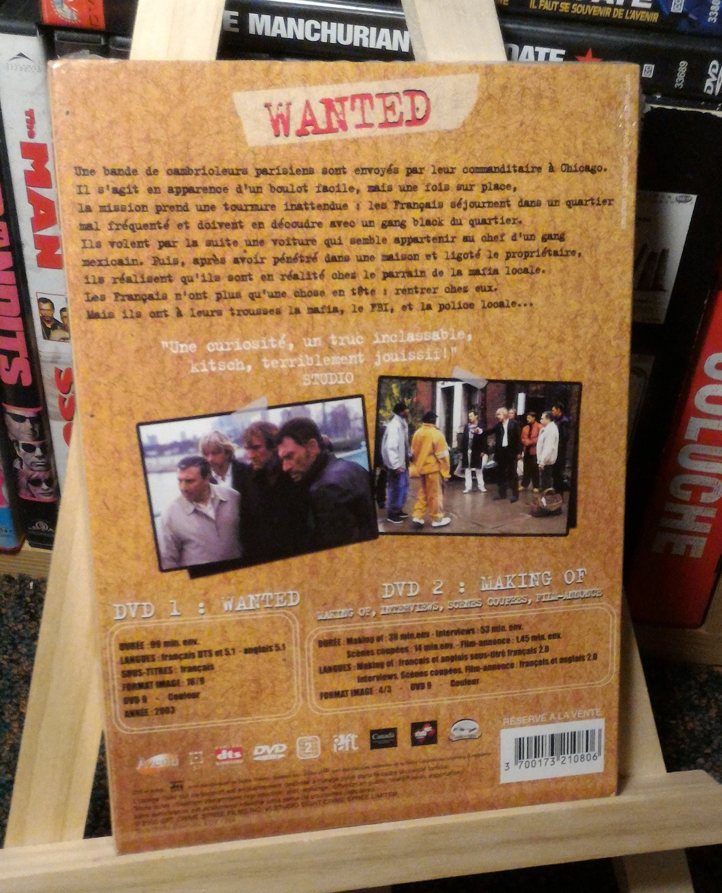 DVD - WANTED : ILS VONT BRAQUER L'AMERIQUE (2002) - RENAUD DEPARDIEU