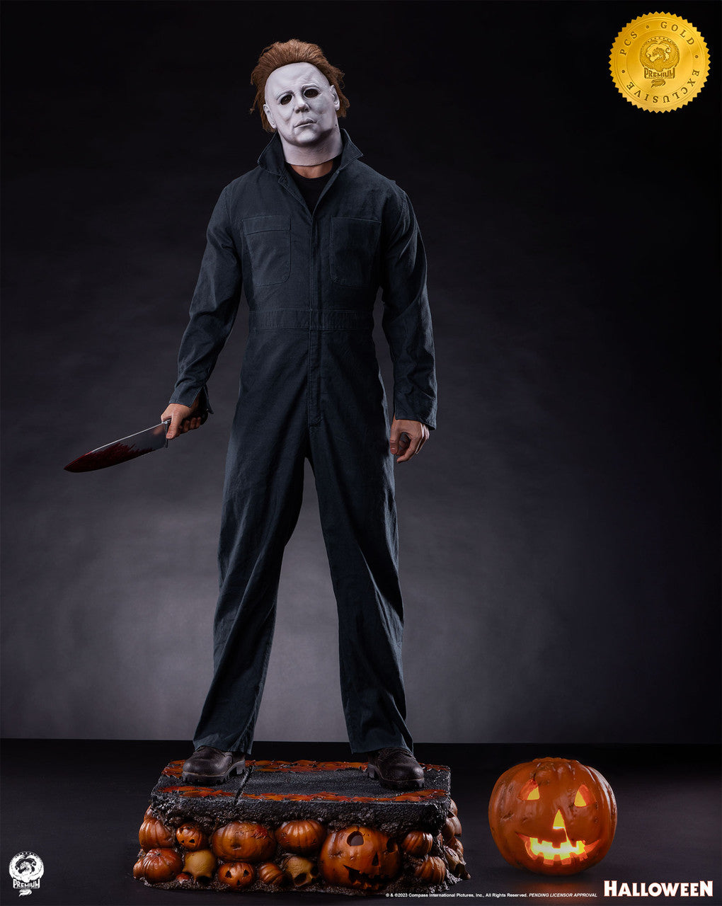 HALLOWEEN - STATUE DE MICHAEL MYERS - 1/2 - 103cm - GOLD EXCLUSIVE - PCS