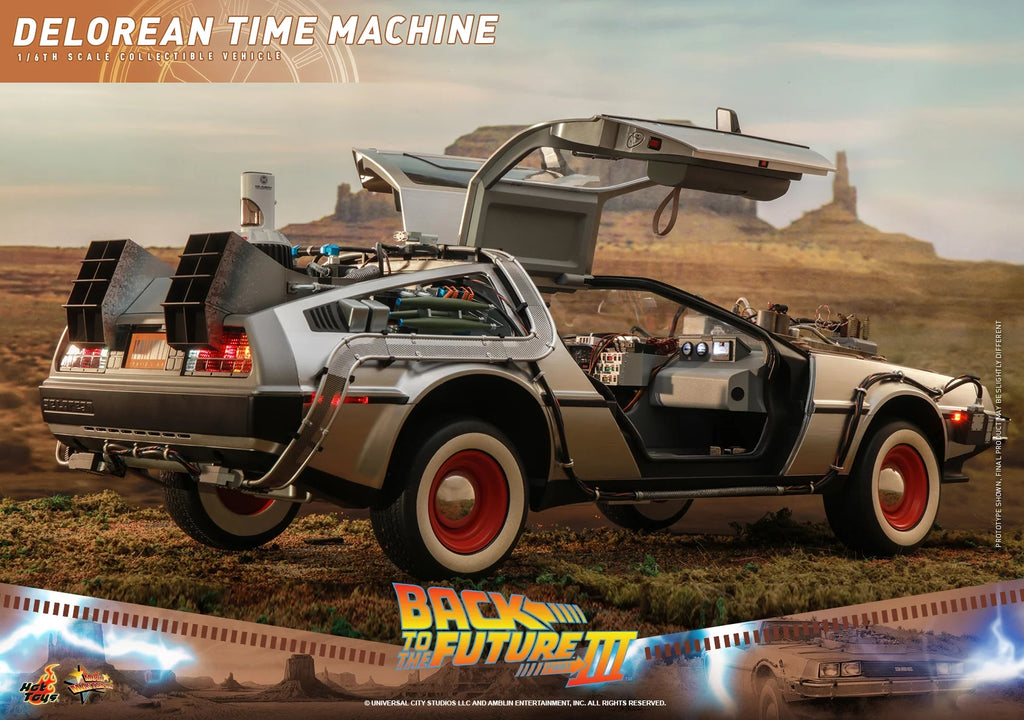 Hot Toys 1/6 MMS738 DeLorean, Time Machine Figurine de Retour vers le futur III