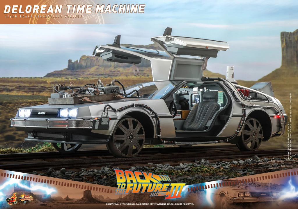 Hot Toys 1/6 MMS738 DeLorean, Time Machine Figurine de Retour vers le futur III