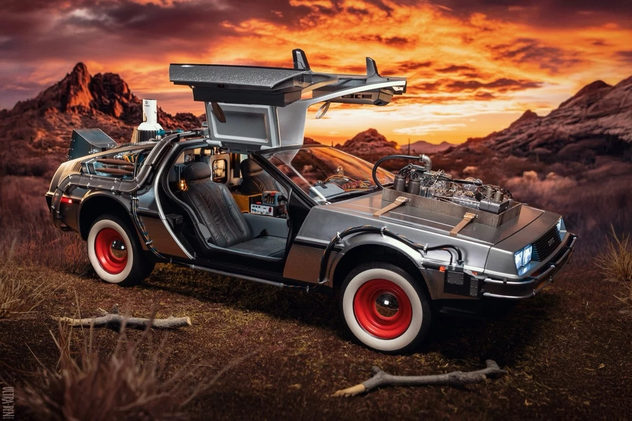 Hot Toys 1/6 MMS738 DeLorean, Time Machine Figurine de Retour vers le futur III