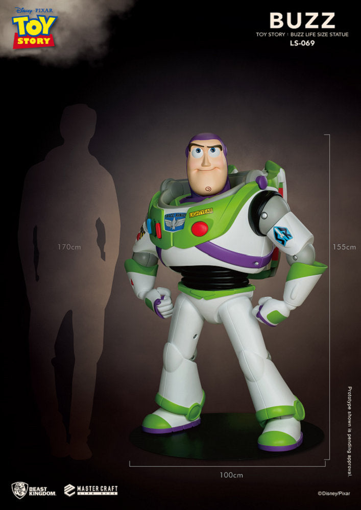 TOY STORY - BUZZ - STATUE TAILLE RÉELLE 1/1 - 160cm - DISNEY / PIXAR / BEAST KINGDOM