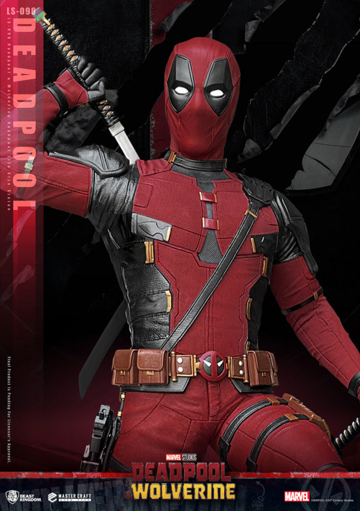 DEADPOOL - STATUE TAILLE RÉELLE LIFE SIZE 1/1 - 211cm - DEADPOOL & WOLVERINE - BEAST KINGDOM