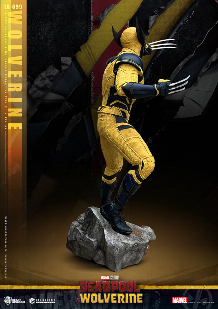 WOLVERINE - STATUE TAILLE RÉELLE LIFE SIZE 1/1 - 213cm - DEADPOOL & WOLVERINE - BEAST KINGDOM