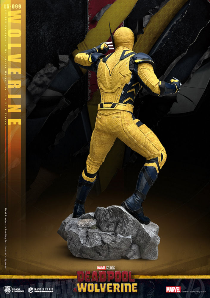 WOLVERINE - STATUE TAILLE RÉELLE LIFE SIZE 1/1 - 213cm - DEADPOOL & WOLVERINE - BEAST KINGDOM