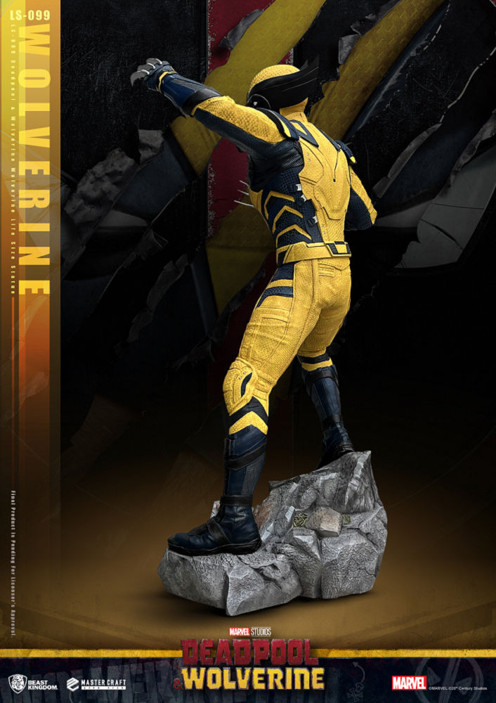 WOLVERINE - STATUE TAILLE RÉELLE LIFE SIZE 1/1 - 213cm - DEADPOOL & WOLVERINE - BEAST KINGDOM