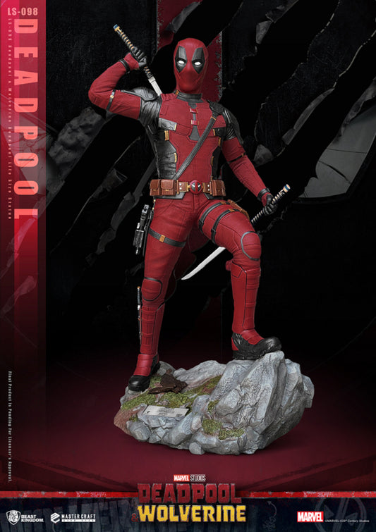 DEADPOOL - STATUE TAILLE RÉELLE LIFE SIZE 1/1 - 211cm - DEADPOOL & WOLVERINE - BEAST KINGDOM
