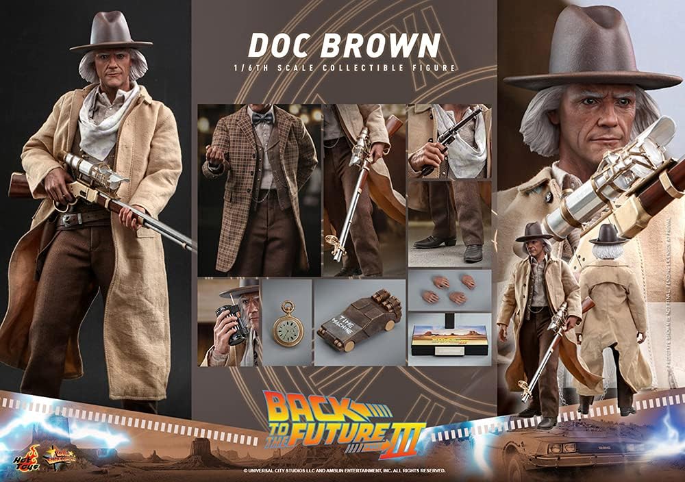 Hot Toys - DOC BROWN 1885 - MMS617 - Retour vers le Futur Partie III - 1/6 Figurine