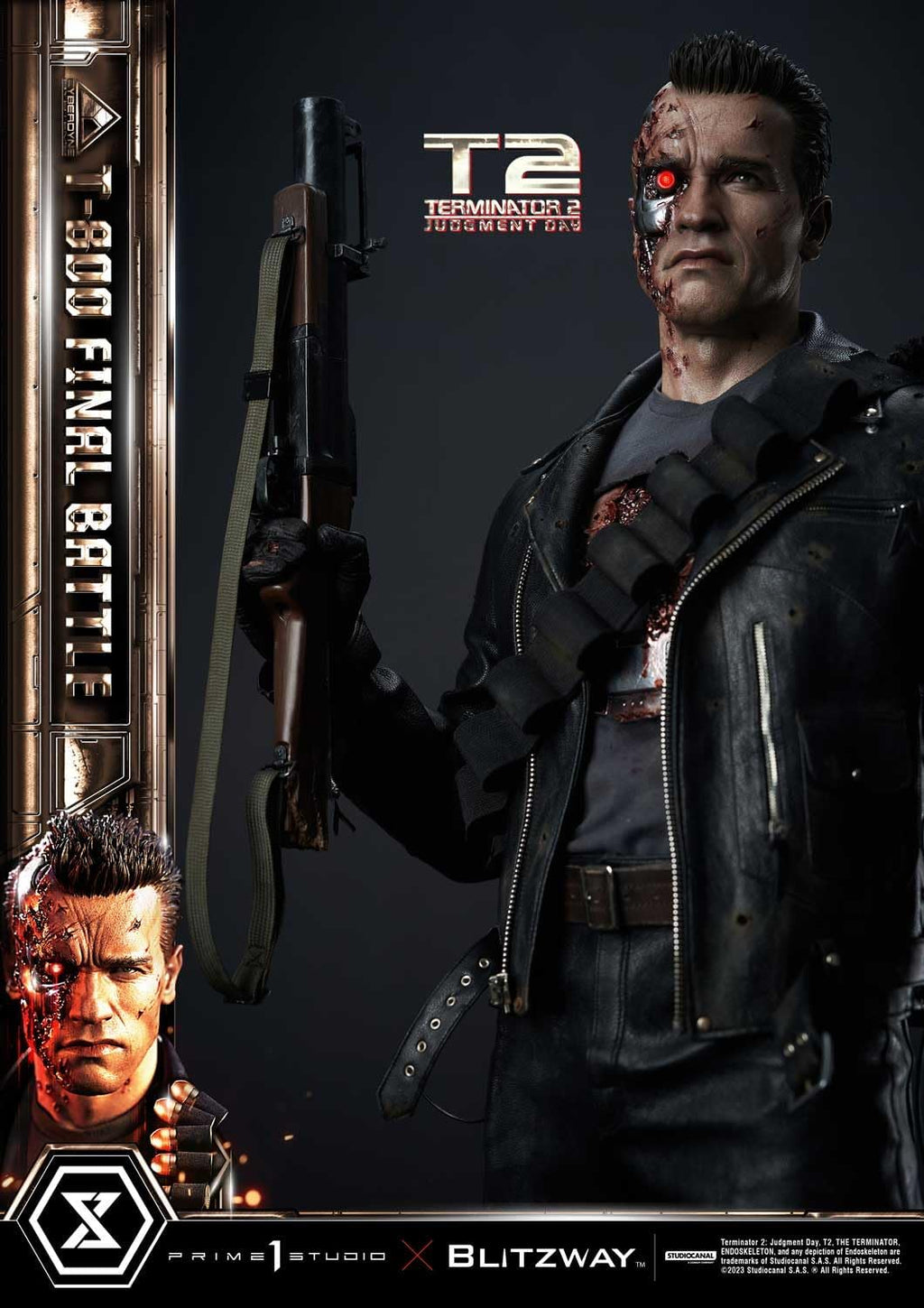 Judgment Day T-800 Final Battle Masterpiece 1/3 Prime 1 Studio