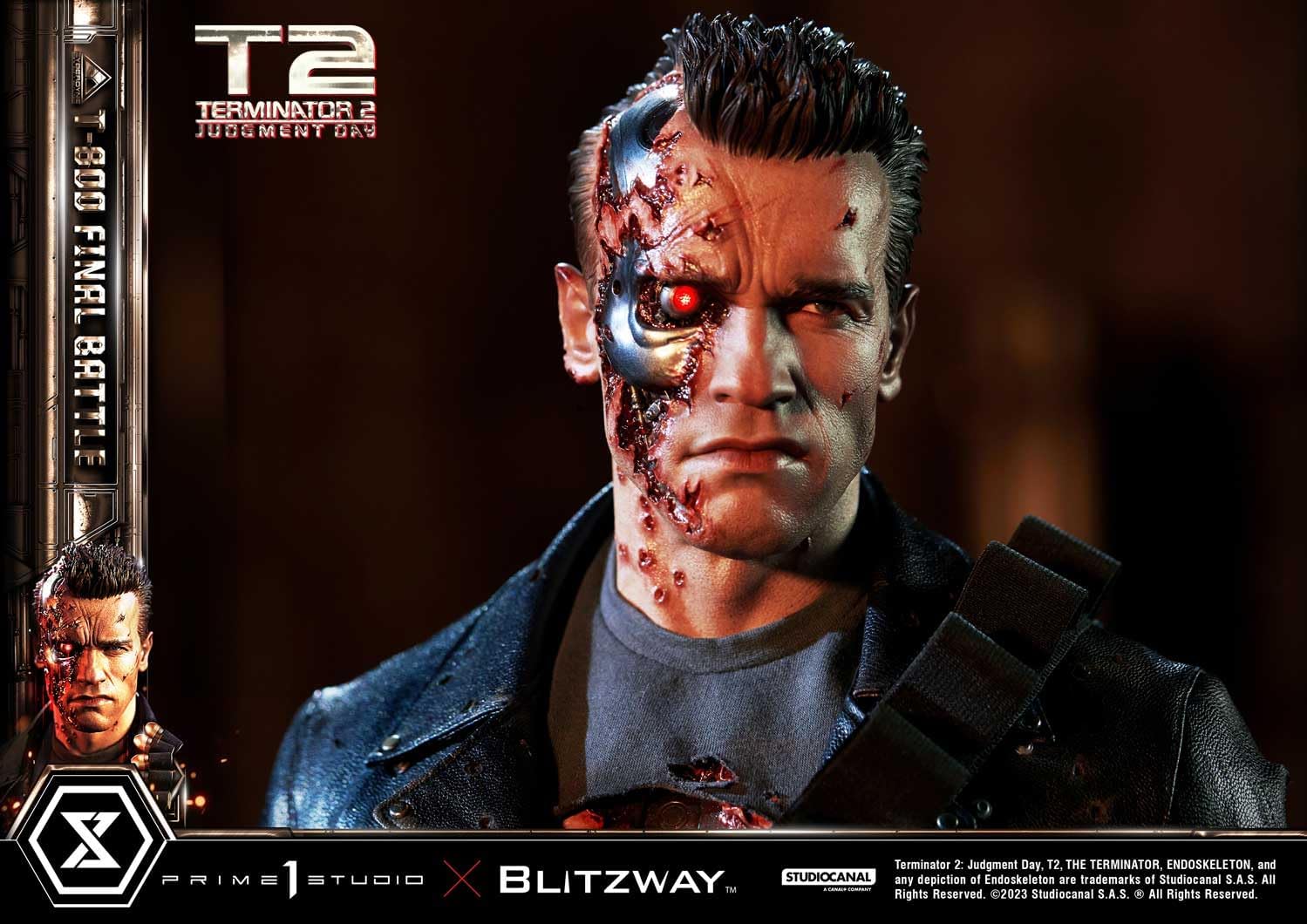 Judgment Day T-800 Final Battle Masterpiece 1/3 Prime 1 Studio