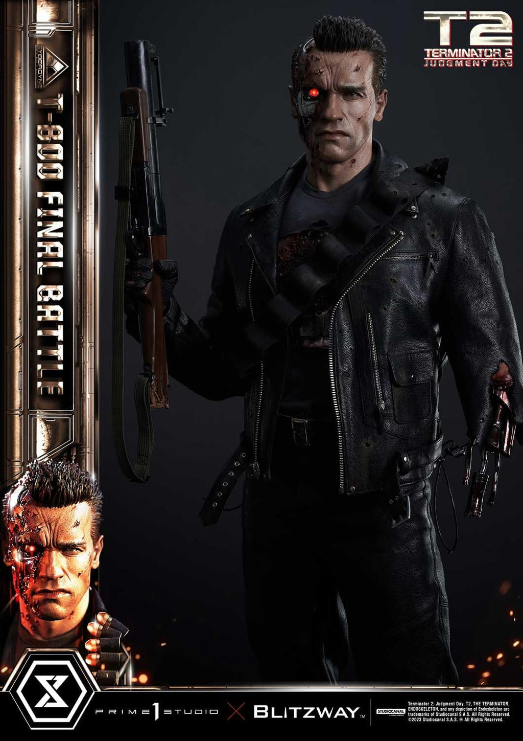 Judgment Day T-800 Final Battle Masterpiece 1/3 Prime 1 Studio