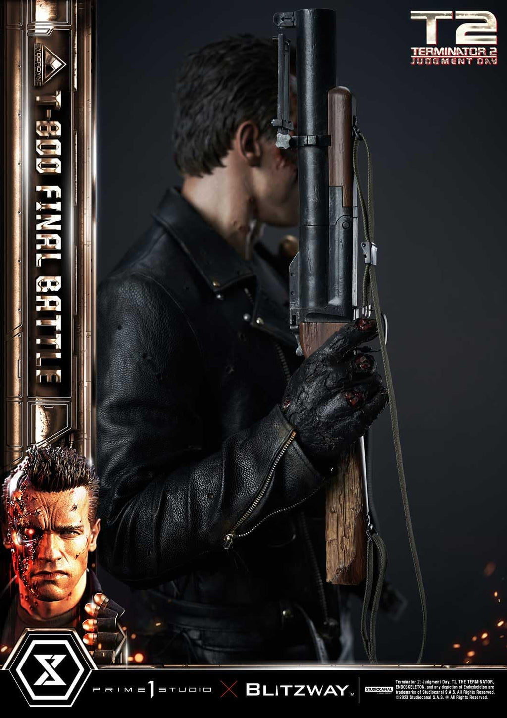 Judgment Day T-800 Final Battle Masterpiece 1/3 Prime 1 Studio