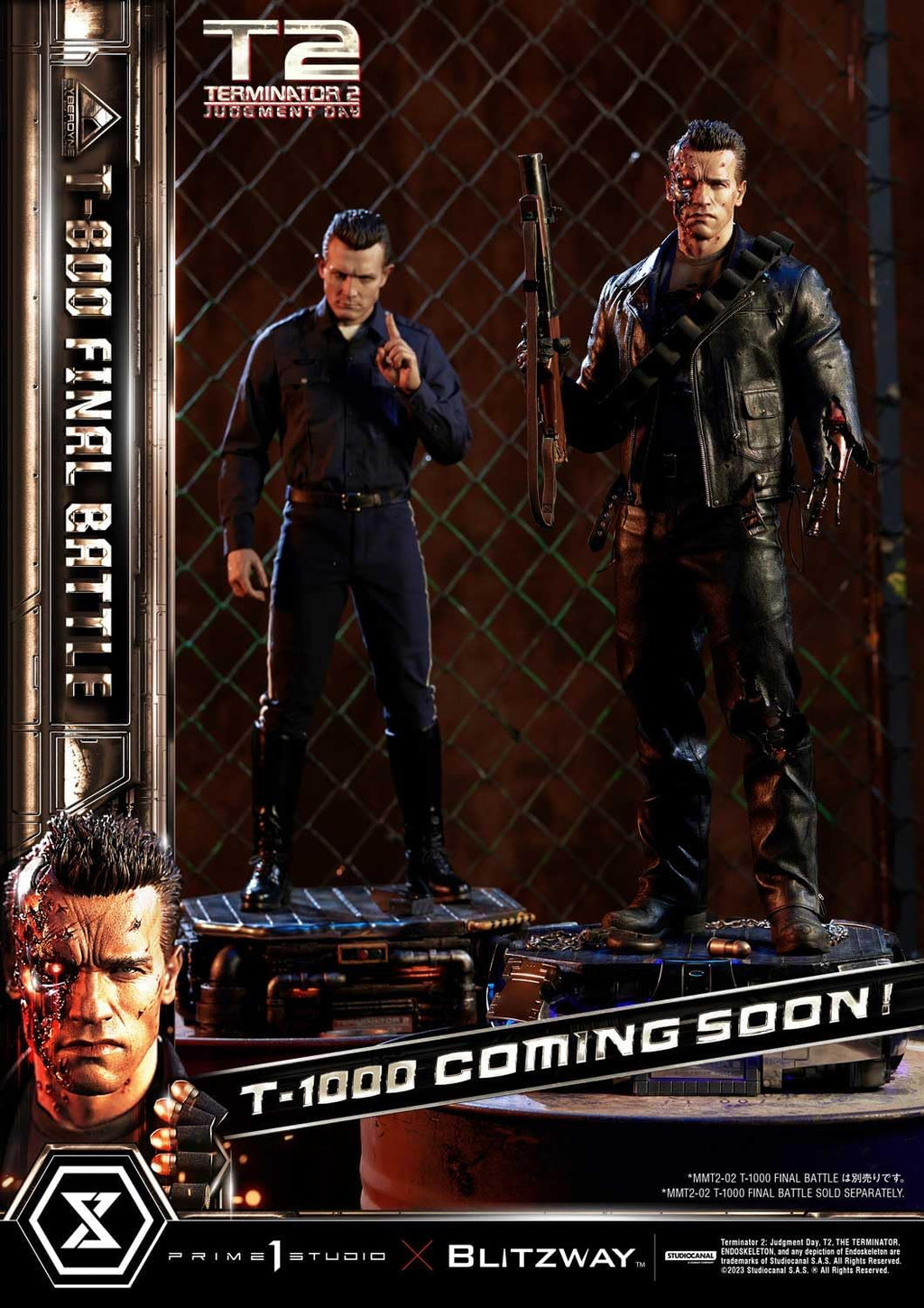Judgment Day T-800 Final Battle Masterpiece 1/3 Prime 1 Studio