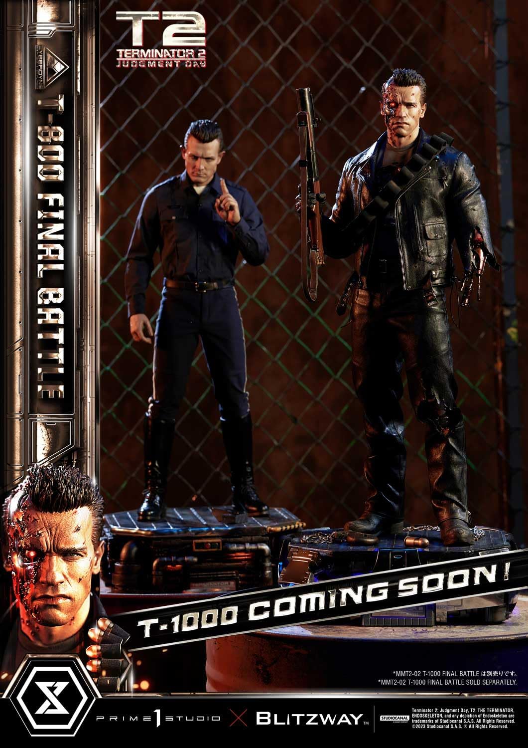 Judgment Day T-800 Final Battle Masterpiece 1/3 Prime 1 Studio