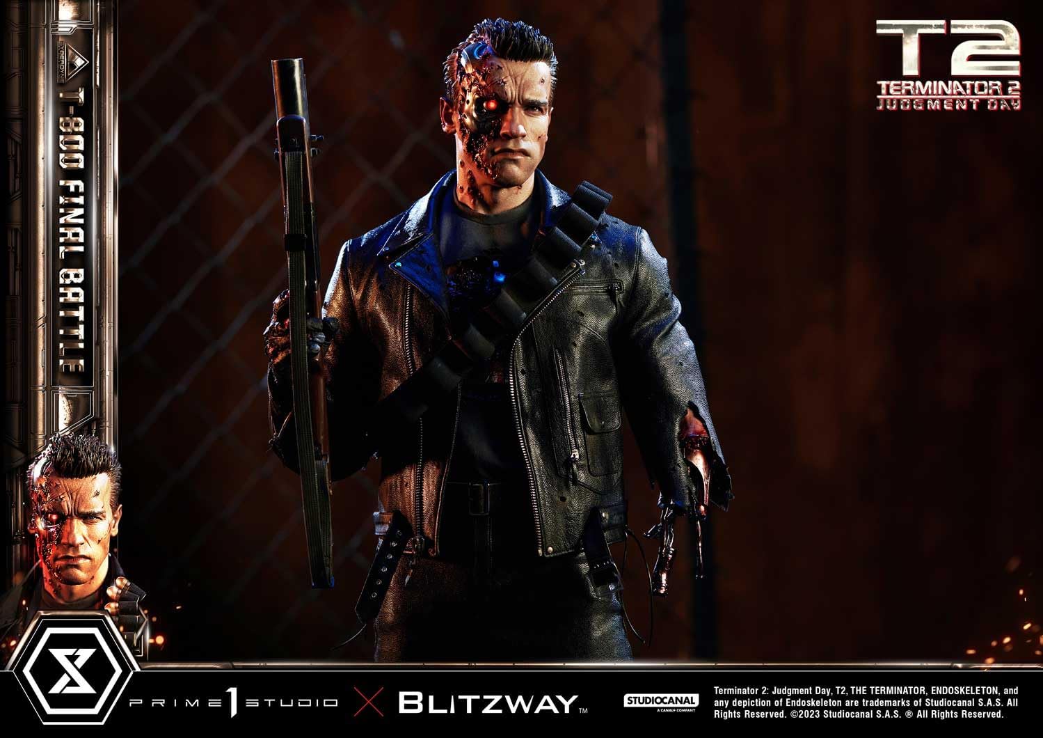 Judgment Day T-800 Final Battle Masterpiece 1/3 Prime 1 Studio