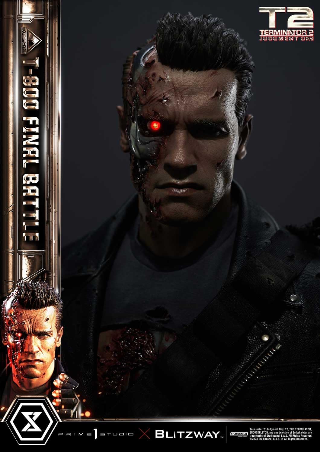 Judgment Day T-800 Final Battle Masterpiece 1/3 Prime 1 Studio
