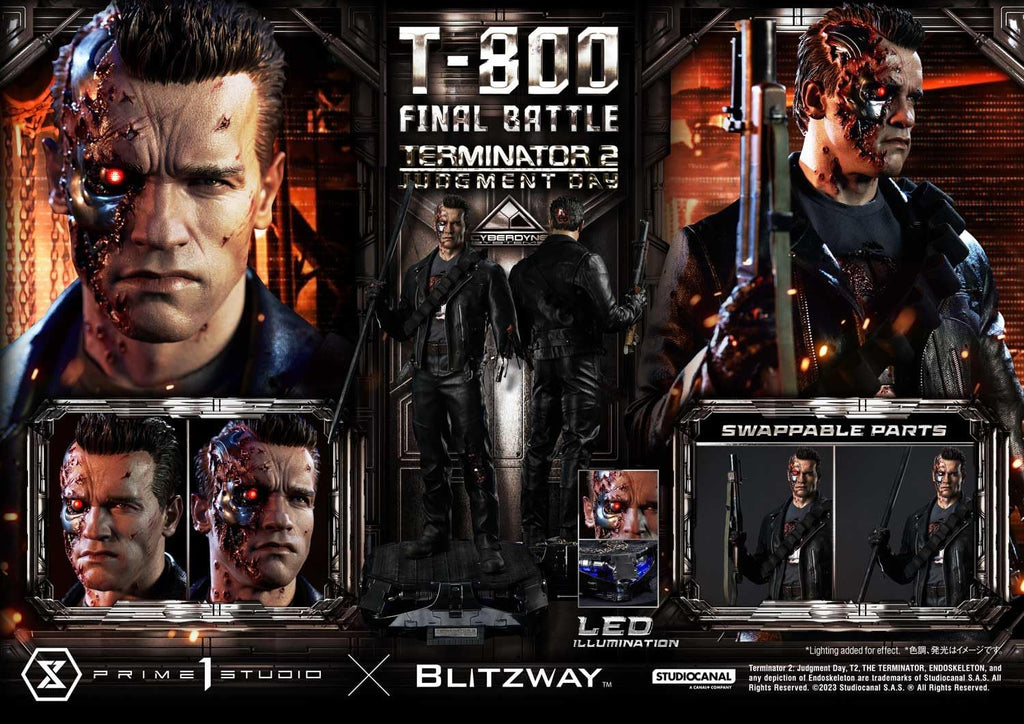 Judgment Day T-800 Final Battle Masterpiece 1/3 Prime 1 Studio