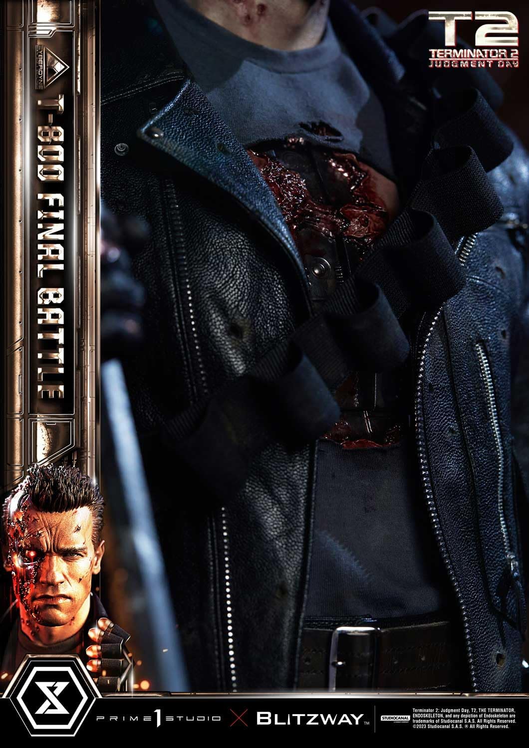 Judgment Day T-800 Final Battle Masterpiece 1/3 Prime 1 Studio