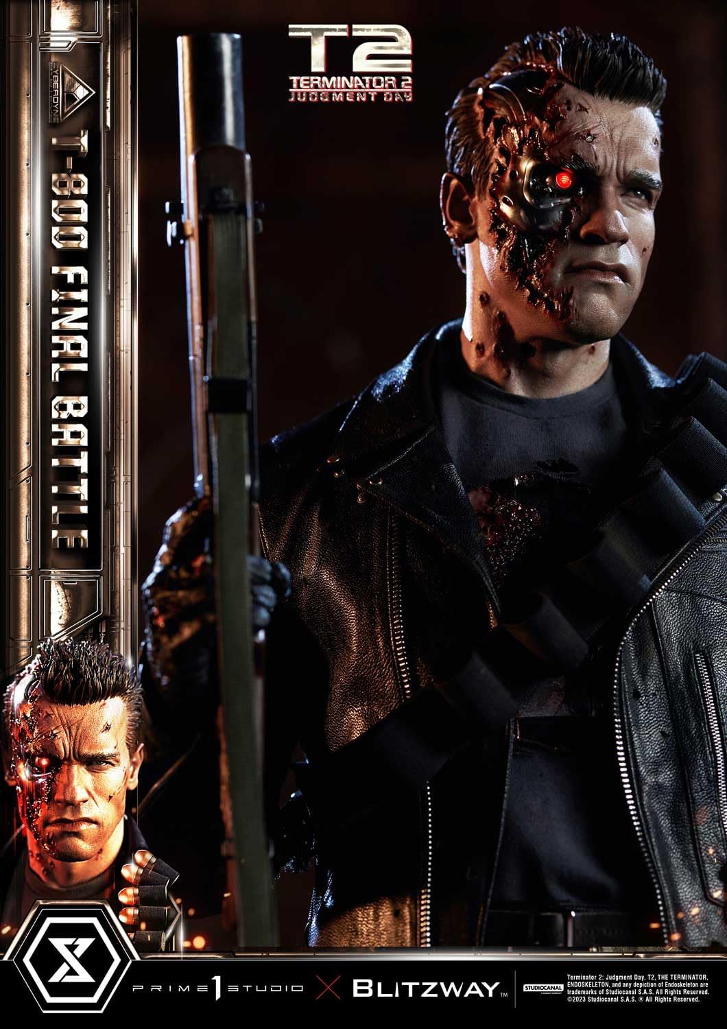 Judgment Day T-800 Final Battle Masterpiece 1/3 Prime 1 Studio