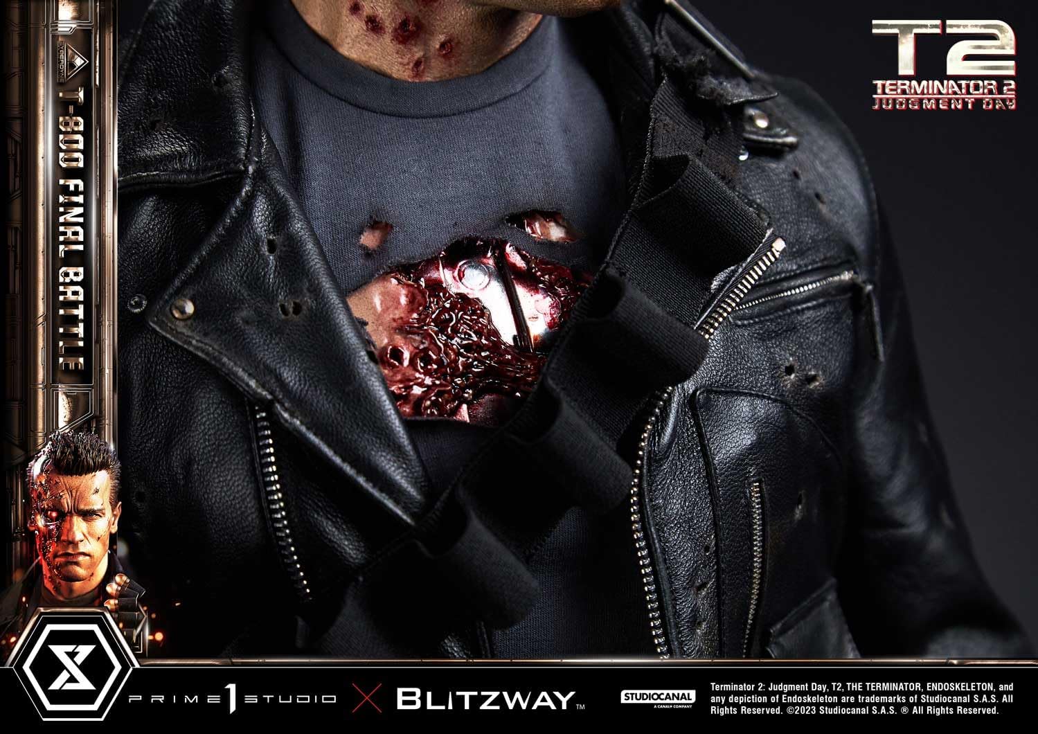Judgment Day T-800 Final Battle Masterpiece 1/3 Prime 1 Studio