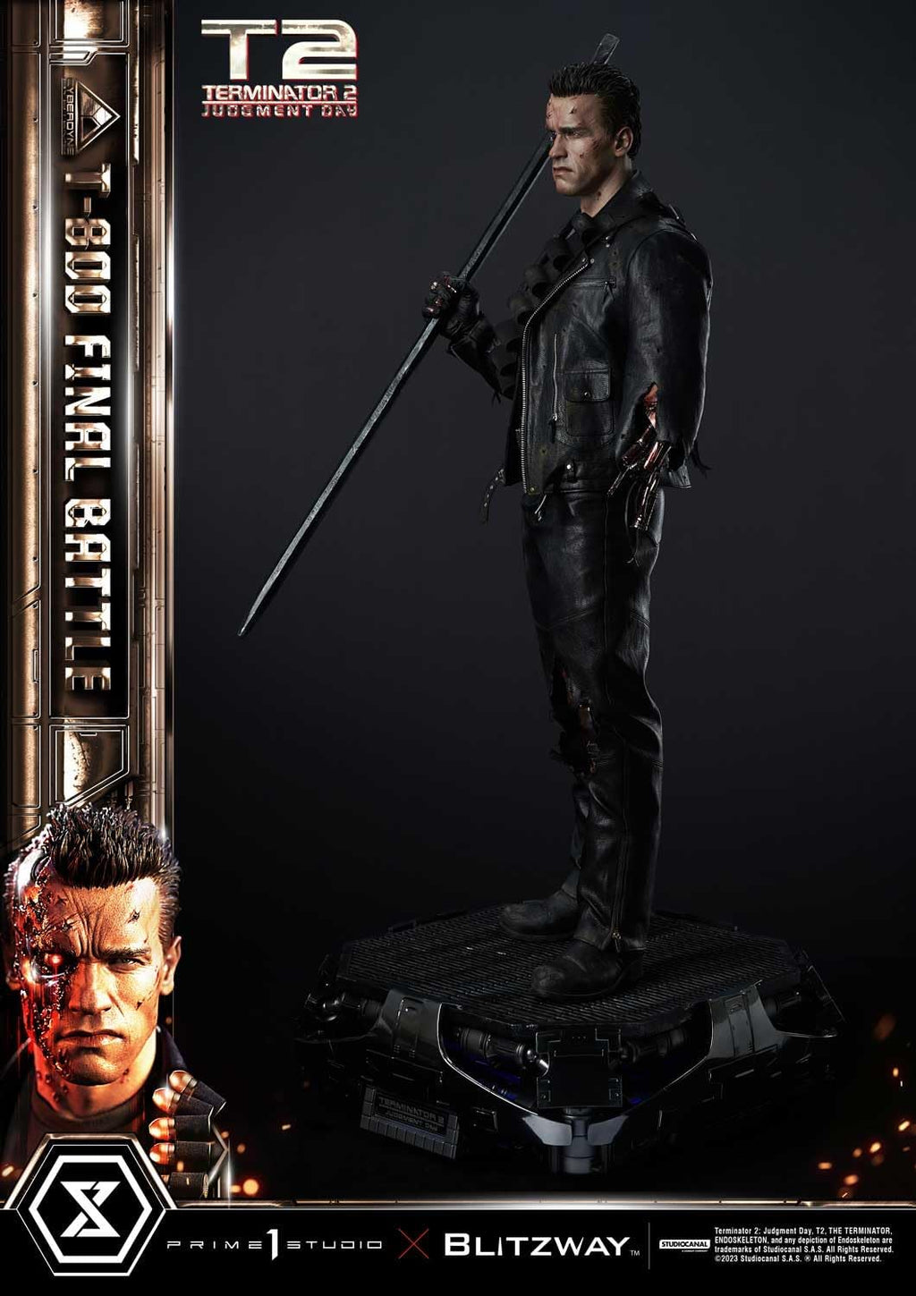 Judgment Day T-800 Final Battle Masterpiece 1/3 Prime 1 Studio