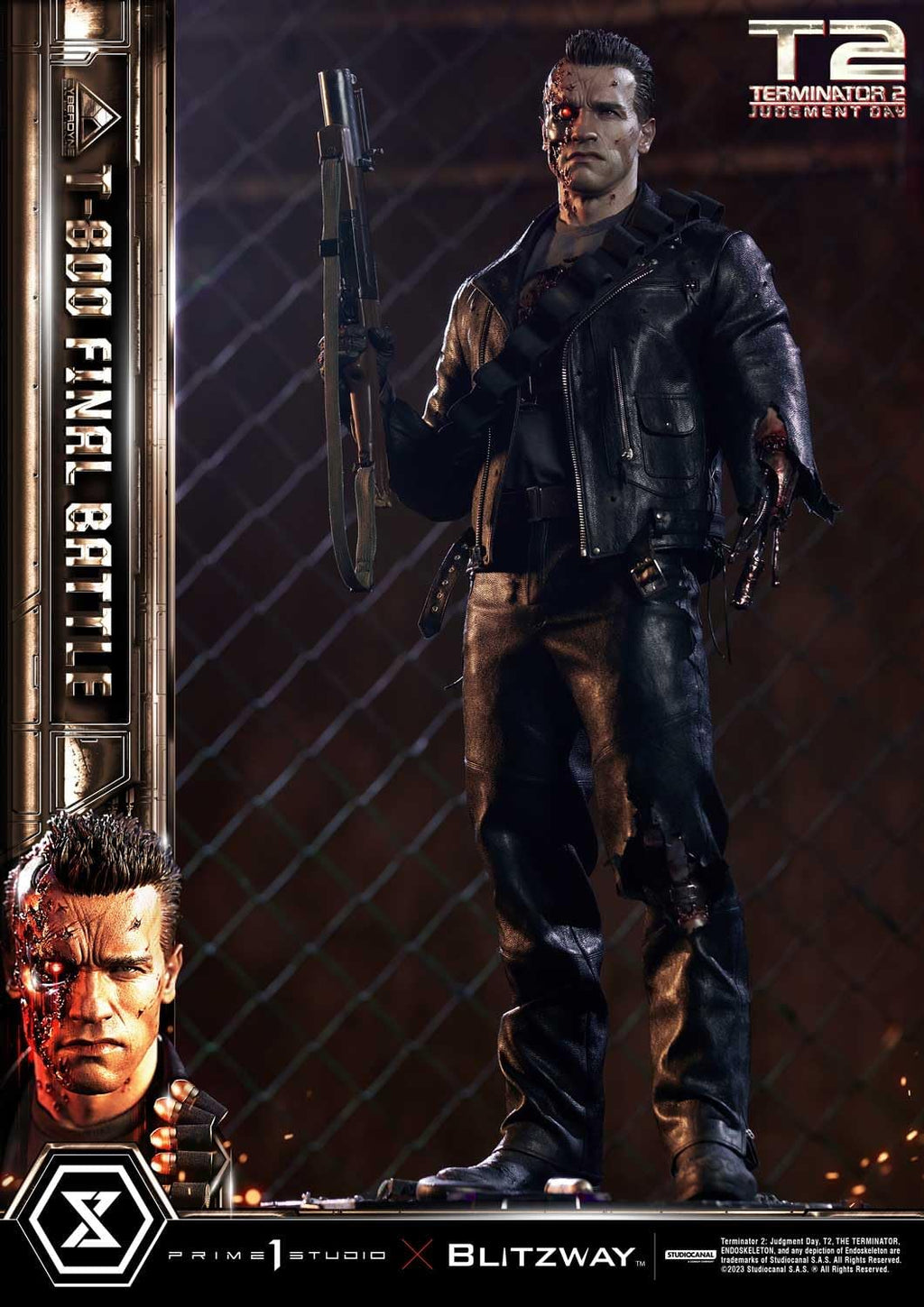 Judgment Day T-800 Final Battle Masterpiece 1/3 Prime 1 Studio