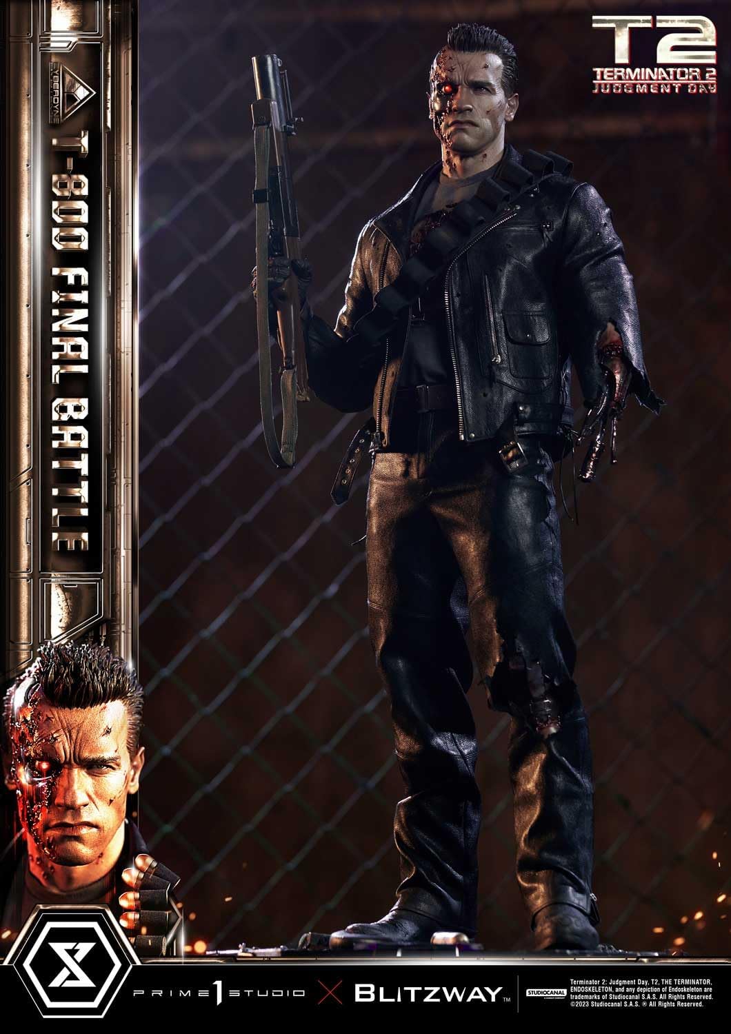 Judgment Day T-800 Final Battle Masterpiece 1/3 Prime 1 Studio