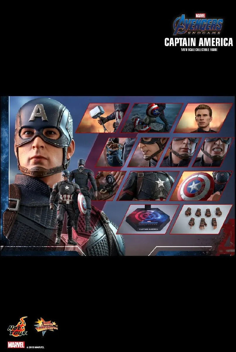 Captain America - Figurine Hot Toys - MMS536 - Avengers Endgame - Chris Evans