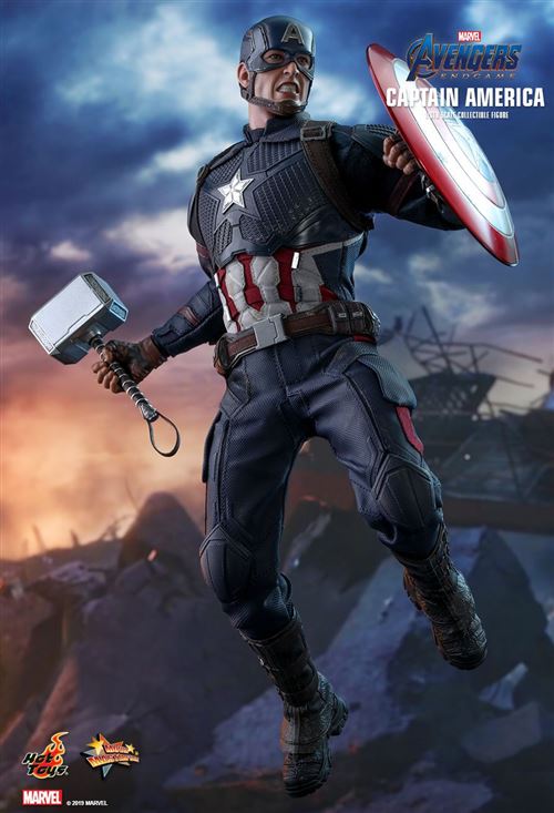 Captain America - Figurine Hot Toys - MMS536 - Avengers Endgame - Chris Evans