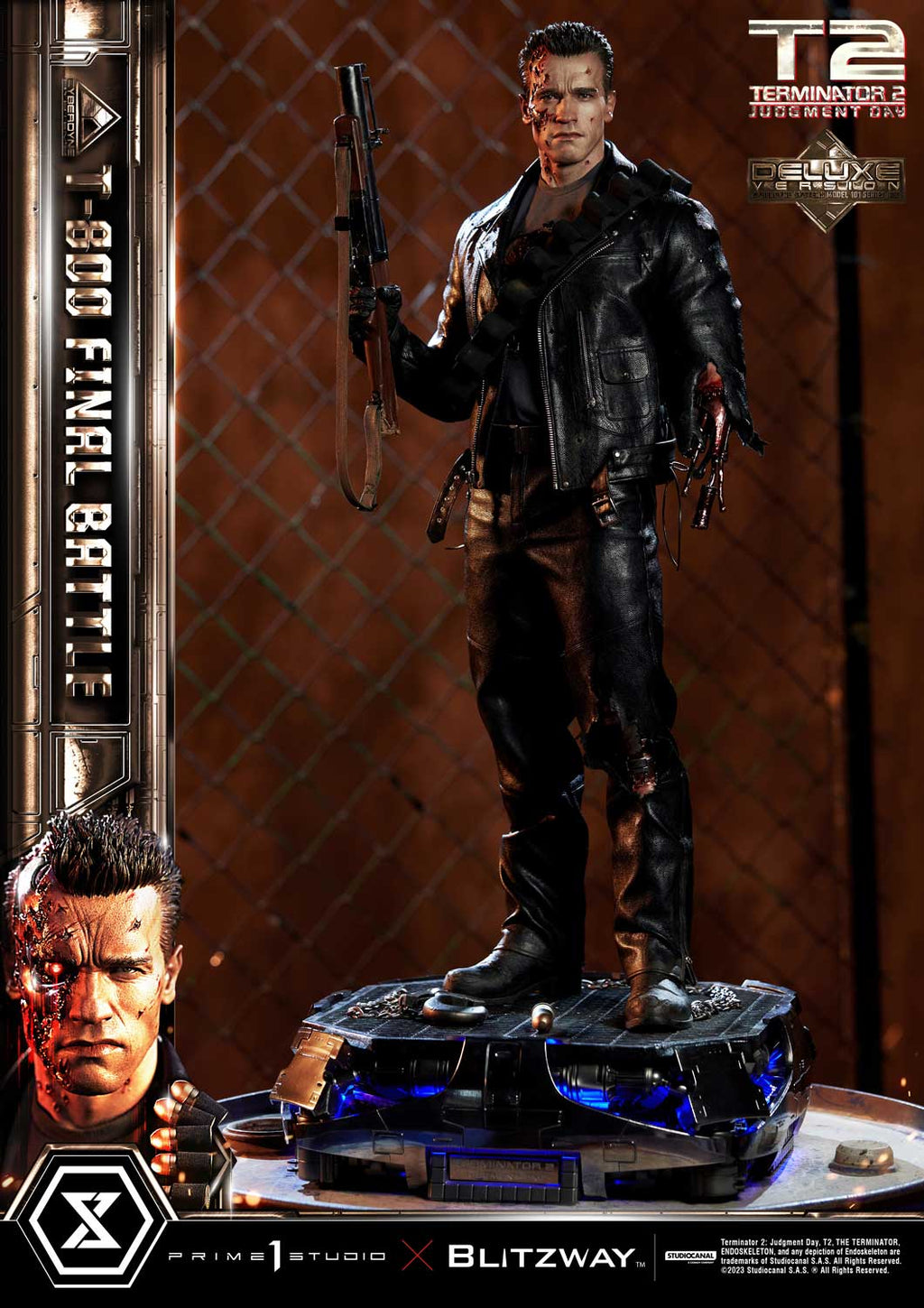 Judgment Day T-800 Final Battle Masterpiece 1/3 Prime 1 Studio (Version Deluxe)