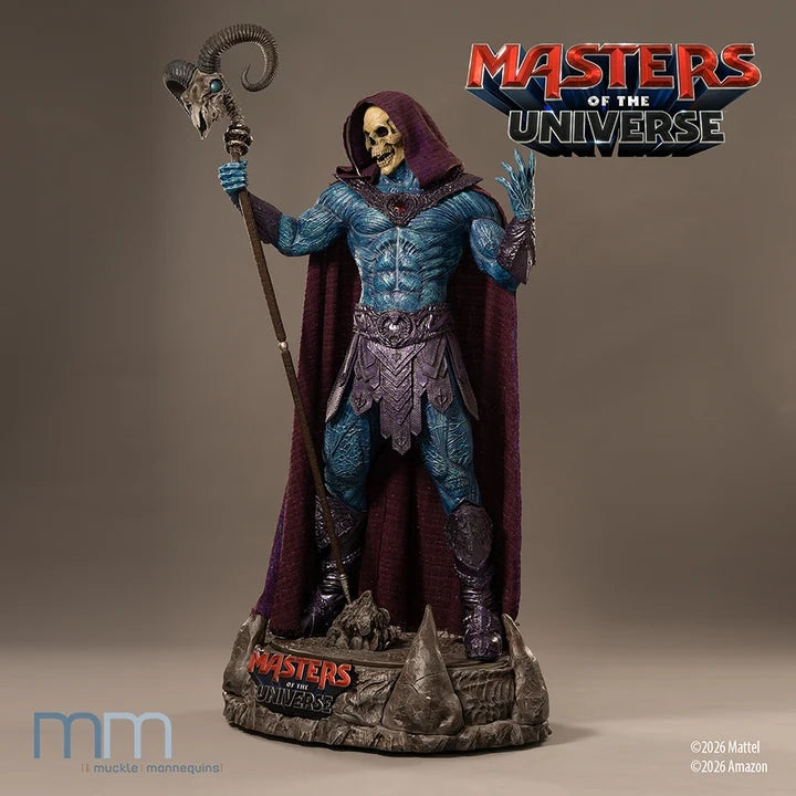 SKELETOR - LES MAÎTRES DE L'UNIVERS - STATUE TAILLE RÉELLE 1/1 209cm - LIFE SIZE - MUCKLE