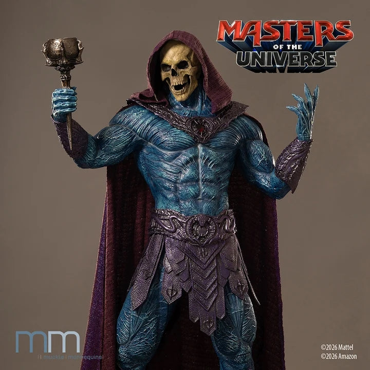 SKELETOR - LES MAÎTRES DE L'UNIVERS - STATUE TAILLE RÉELLE 1/1 209cm - LIFE SIZE - MUCKLE