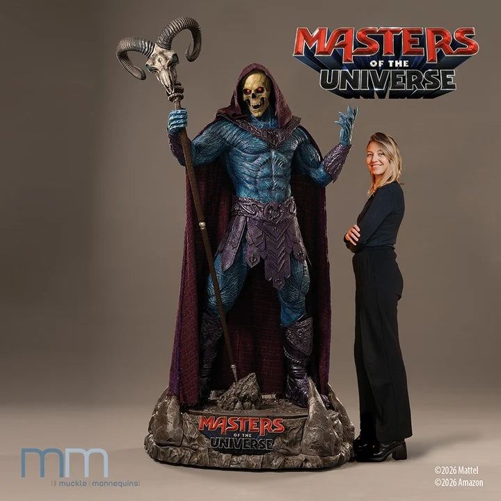 SKELETOR - LES MAÎTRES DE L'UNIVERS - STATUE TAILLE RÉELLE 1/1 209cm - LIFE SIZE - MUCKLE