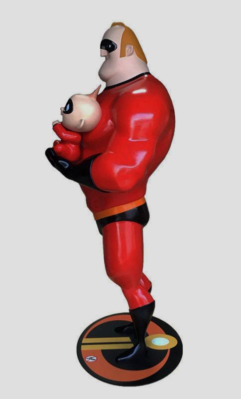 STATUE TAILLE RÉELLE - 1/1 - 200cm - Mr INDESTRUCTIBLE et JACK JACK - BEAST KINGDOM