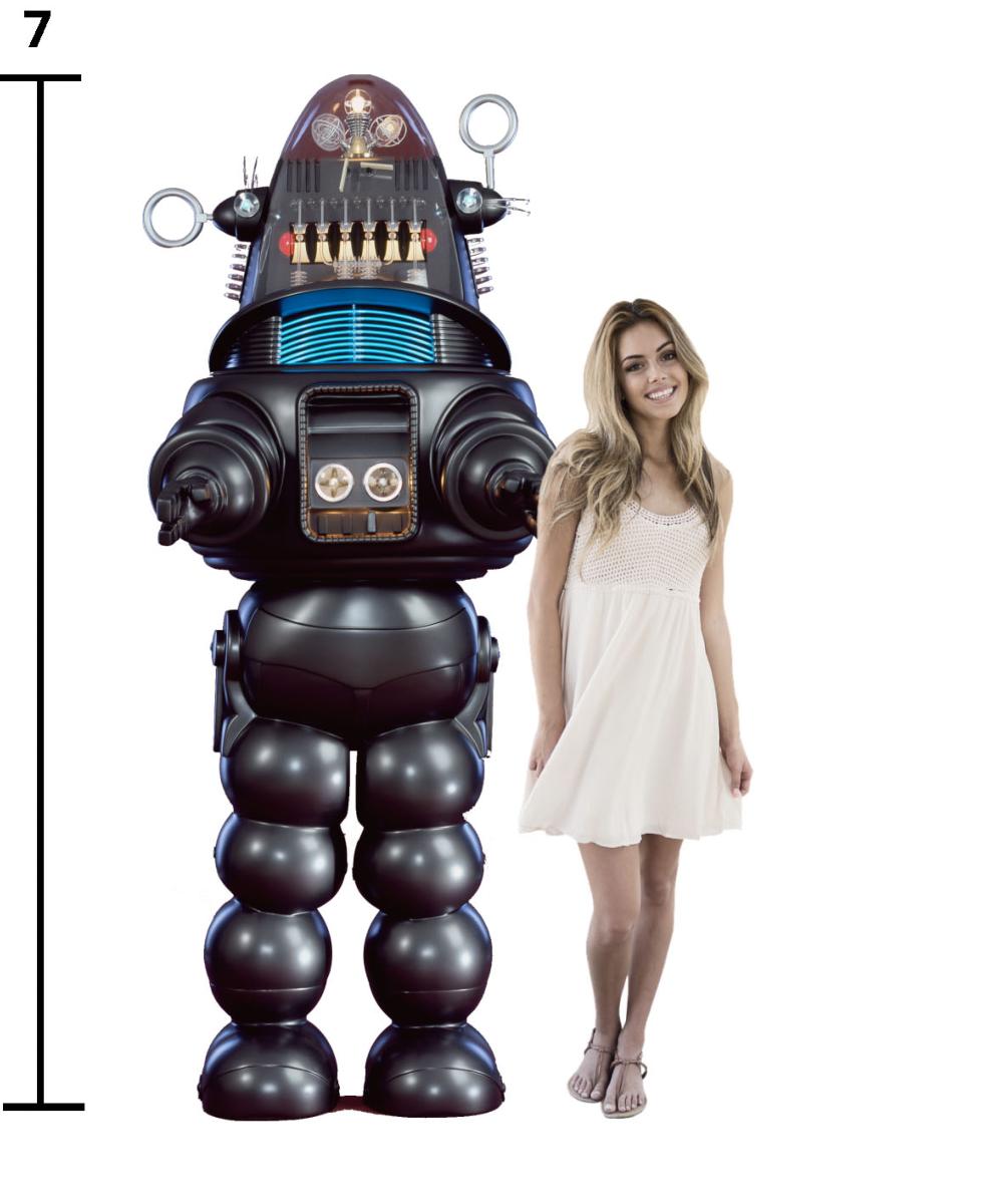 ROBBY LE ROBOT- PLANETE INTERDITE -  STATUE TAILLE RÉELLE 213cm - FRED BARTON