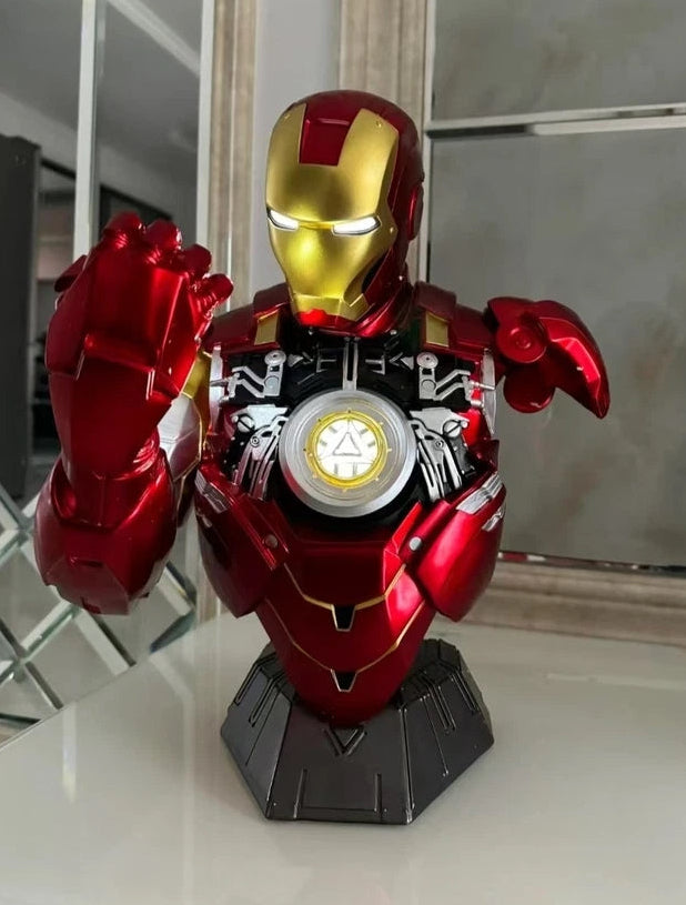 Buste IRON MAN MK6 authentique, buste figurine  Mk6 de 40cm,