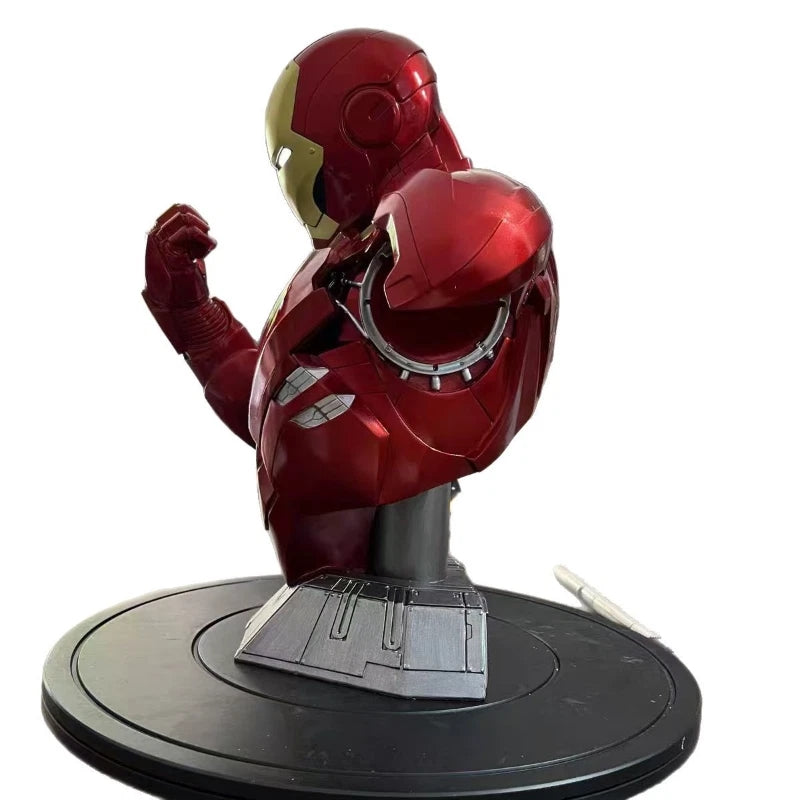 Buste IRON MAN MK6 authentique, buste figurine  Mk6 de 40cm,