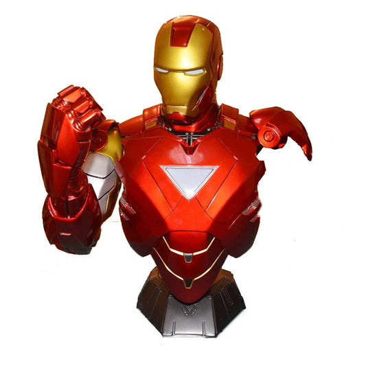 Buste IRON MAN MK6 authentique, buste figurine  Mk6 de 40cm,
