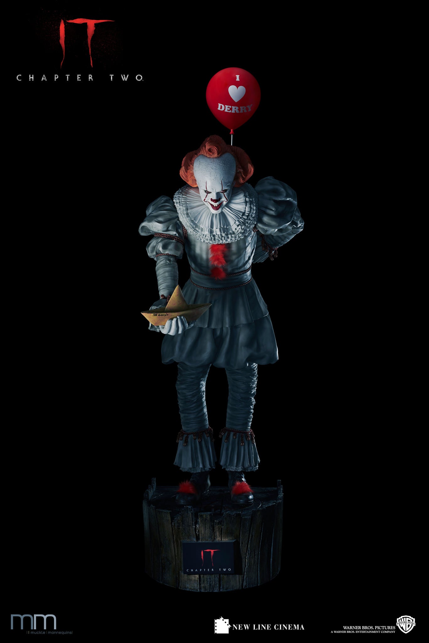 PENNYWISE - ÇA CHAPITRE 2 - LIFE SIZE 1/1 - STATUE TAILLE RÉELLE - MUCKLE