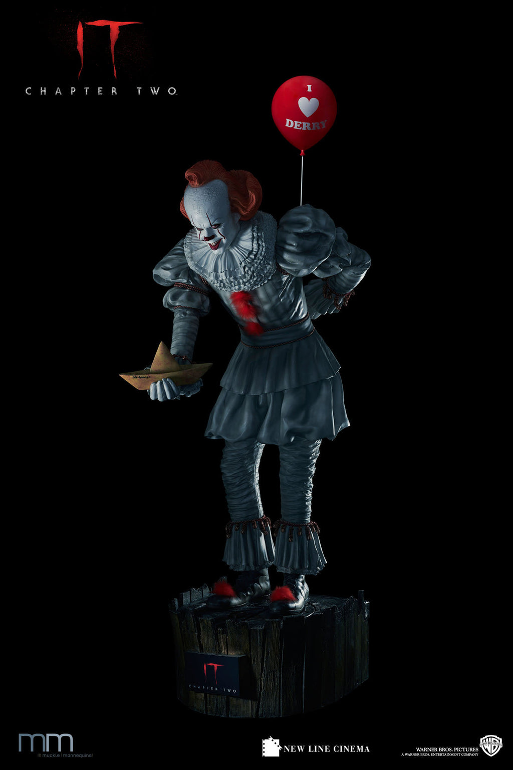 PENNYWISE - ÇA CHAPITRE 2 - LIFE SIZE 1/1 - STATUE TAILLE RÉELLE - MUCKLE