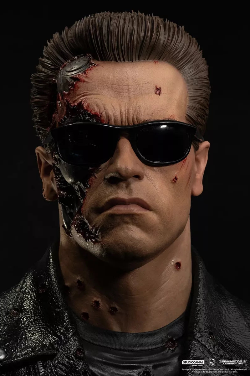 BUSTE - T-800 Model 101 Battle Damage - 47cm -  1/1 - Terminator 2 - Pure arts