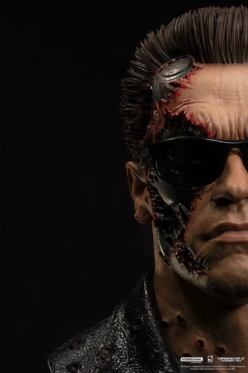 BUSTE - T-800 Model 101 Battle Damage - 47cm -  1/1 - Terminator 2 - Pure arts