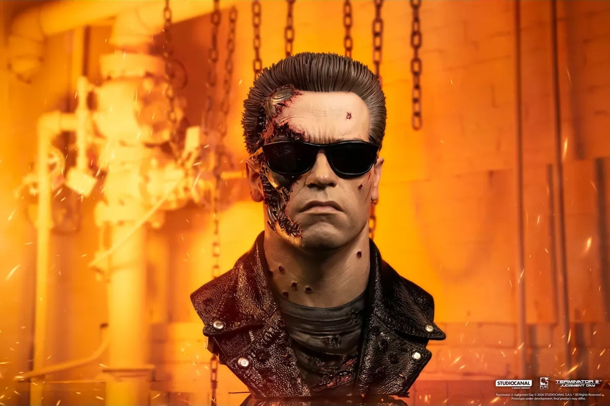 BUSTE - T-800 Model 101 Battle Damage - 47cm -  1/1 - Terminator 2 - Pure arts
