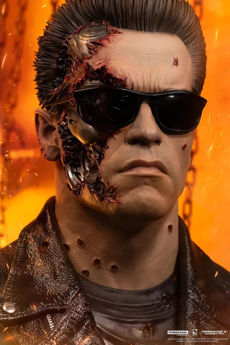 BUSTE - T-800 Model 101 Battle Damage - 47cm -  1/1 - Terminator 2 - Pure arts