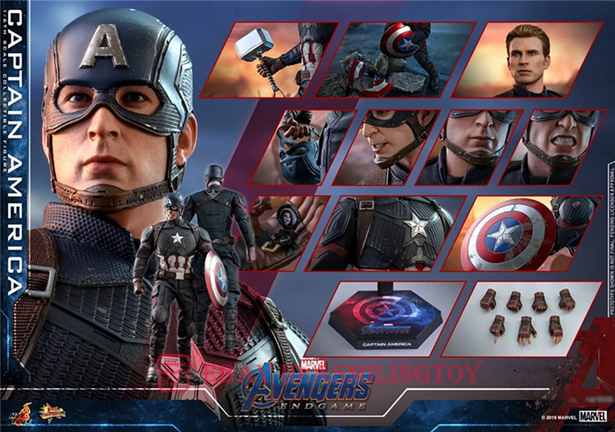Captain America - Figurine Hot Toys - MMS536 - Avengers Endgame - Chris Evans