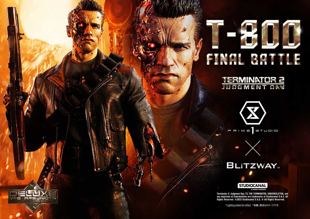 Judgment Day T-800 Final Battle Masterpiece 1/3 Prime 1 Studio (Version Deluxe)