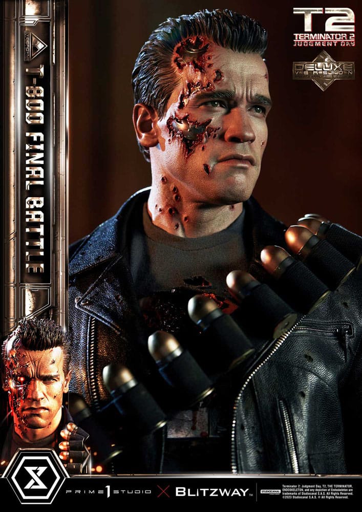 Judgment Day T-800 Final Battle Masterpiece 1/3 Prime 1 Studio (Version Deluxe)
