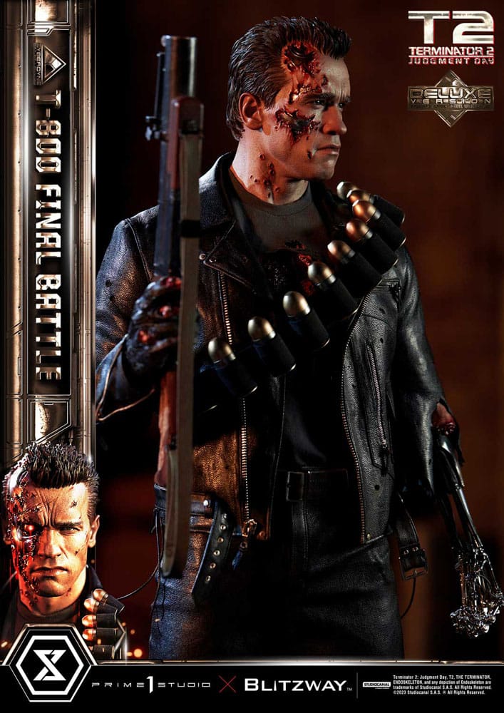 Judgment Day T-800 Final Battle Masterpiece 1/3 Prime 1 Studio (Version Deluxe)